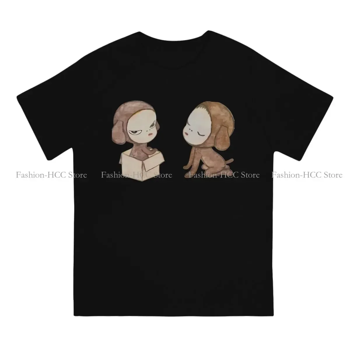 Yoshitomo Nara 100% Cotton TShirts Dogs Distinctive Homme T Shirt Funny Size S-6XL