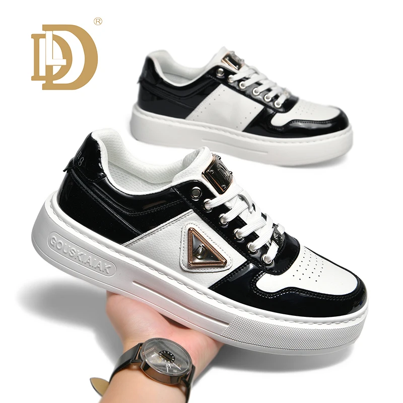 

Dilideng мужские высококачественные легкие модные дышащие низкие кеды всесезонные нескользящие повседневные кожаные Upaded