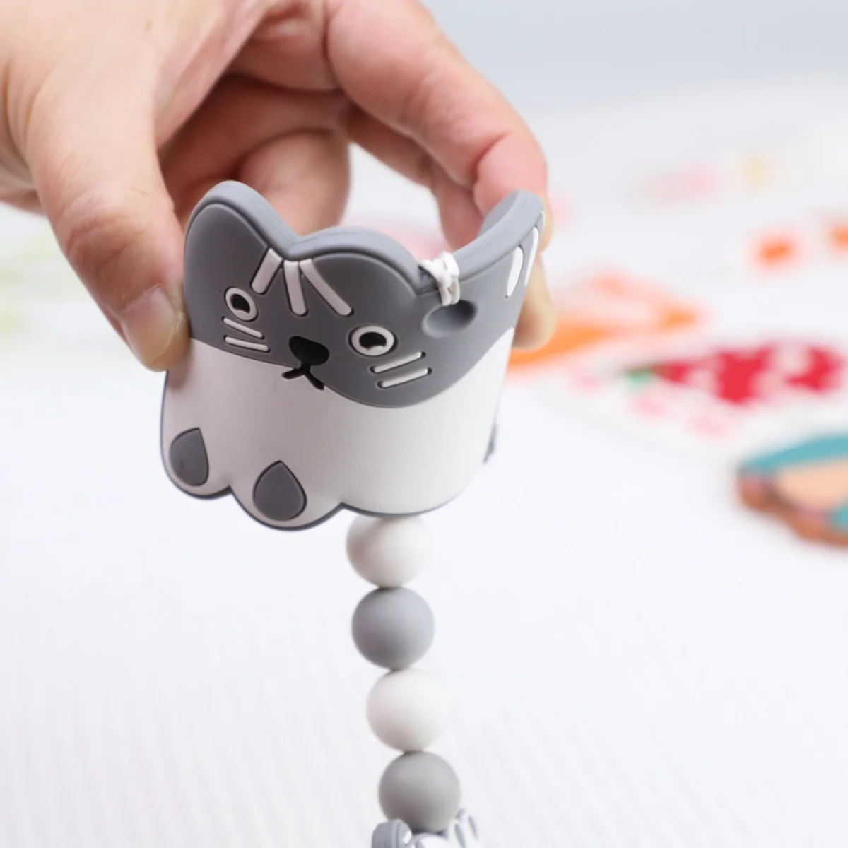 Giocattoli in Silicone Montessori per Neonati 0-12 Mesi, Giocattoli Educativi, Blocchi in Silicone, Massaggiagengive in Silicone