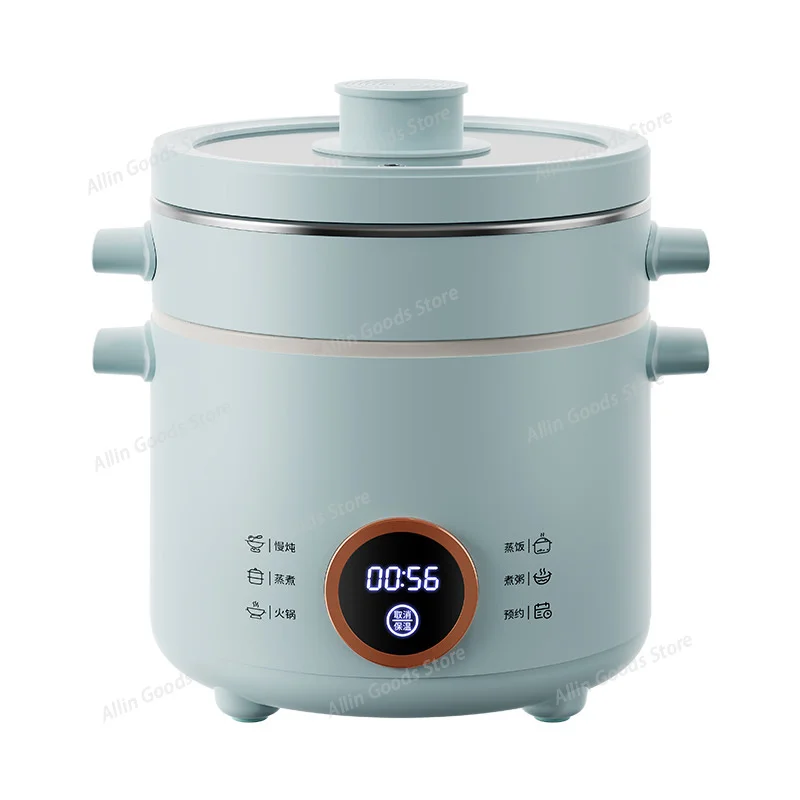 2.0L Electric Rice Cooker Cooking Pot Mini Multicooker Lunch Box rice Cookers Hotpot Non-stick electric Skillet Food Steamer