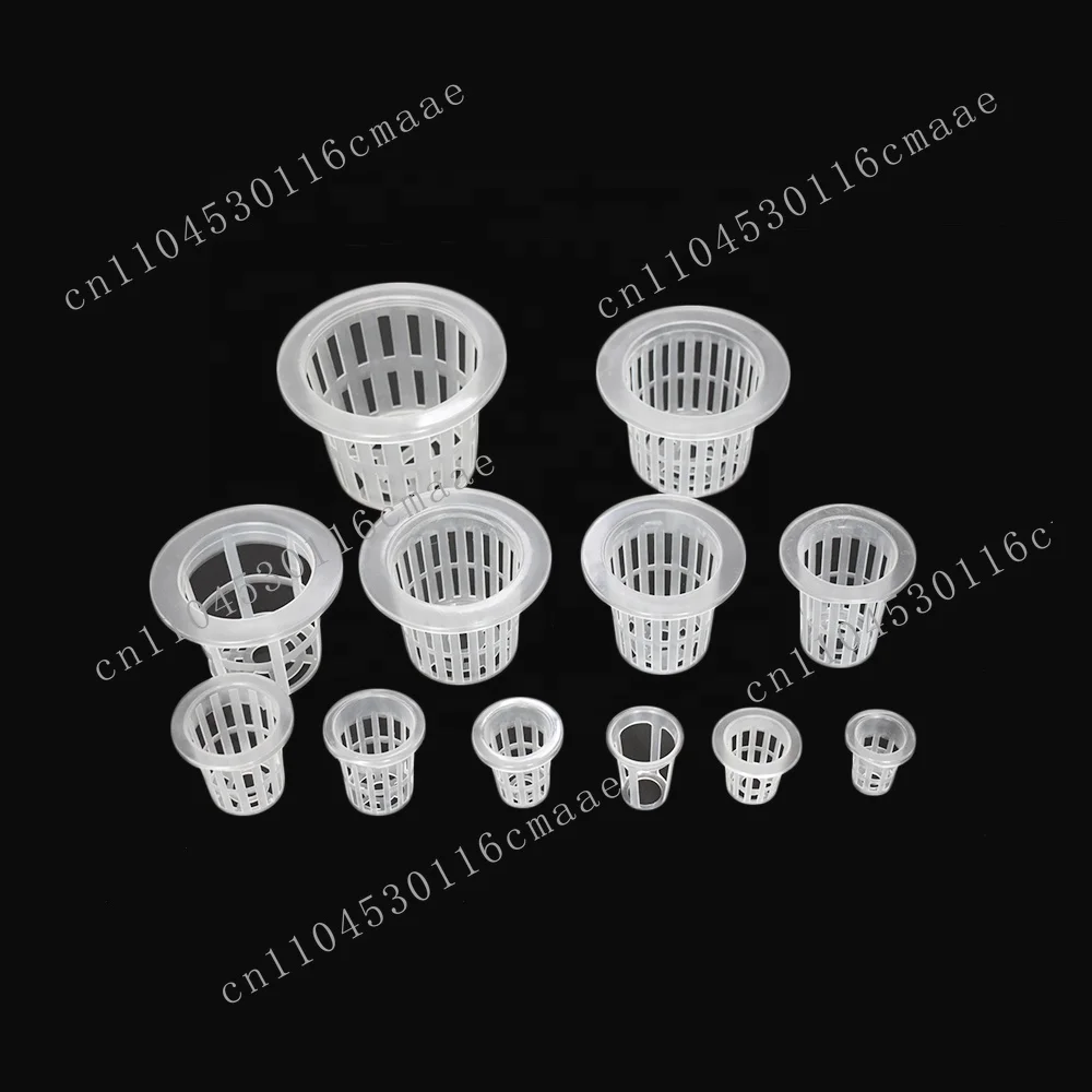 Hydroponic cup, mesh flower pot cup, with self-irrigation capillary water dispenser, mesh with groove