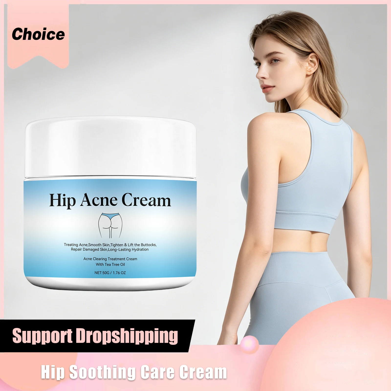 Butt Acne Cream Remove Pimples Face Butt Back Acnes Marks Smoothing Repair Chicken Skin Brighten Body Acne Removal Moisturizer