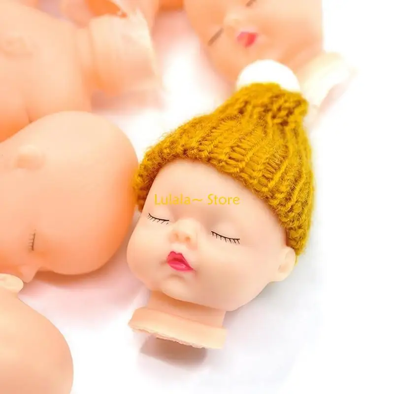 Y4QA 20Pieces Plastic Doll Head For Creative Craft Enthusiasts Simple Painting Process And Sturdy Fiugre Doll Accessories