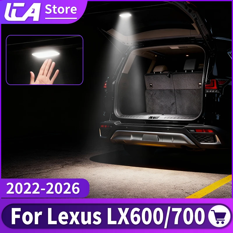 

For Toyota Lexus LX 600 700 LX600 2022-2025 Tailgate Light LED Lamp Waterproof Trunk Door Courtesy Light Interior Lighting Parts