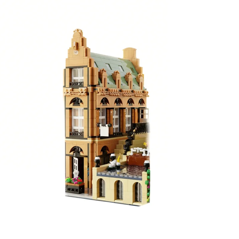 NEW 2692PCS MOC Street View Canal Lock Model Custom Building Blocks Architecture DIY Assembly Display Gift Collectible Blocks