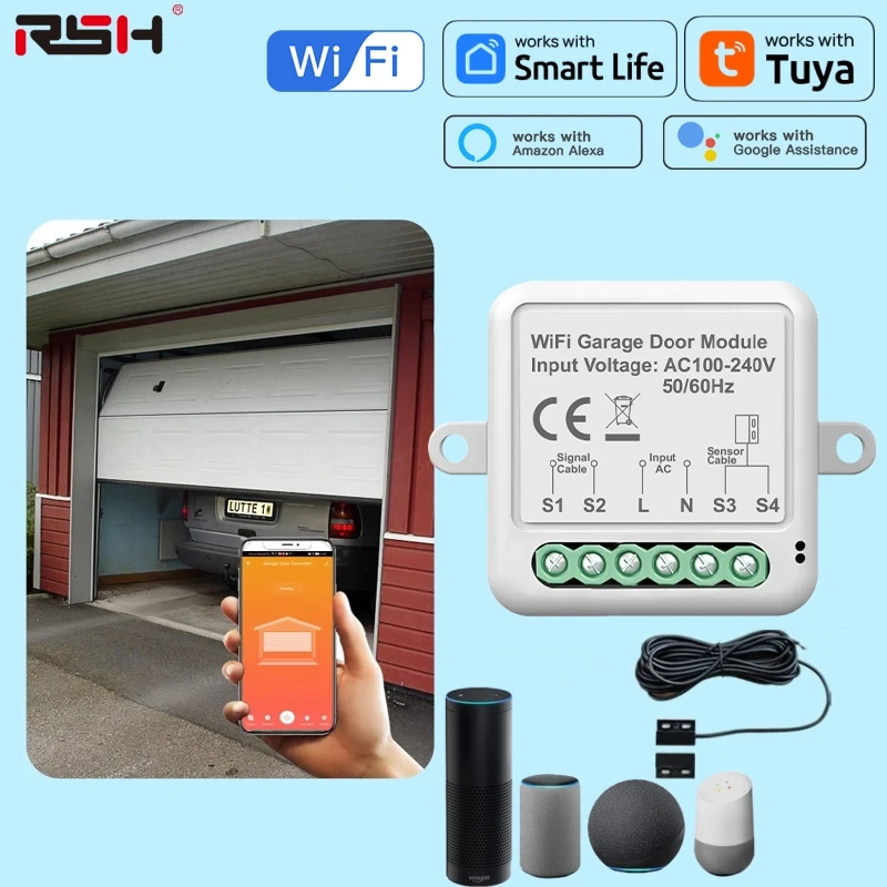 

Раздвижные ворота с Wi-Fi, 100-240 В, с голосовым управлением