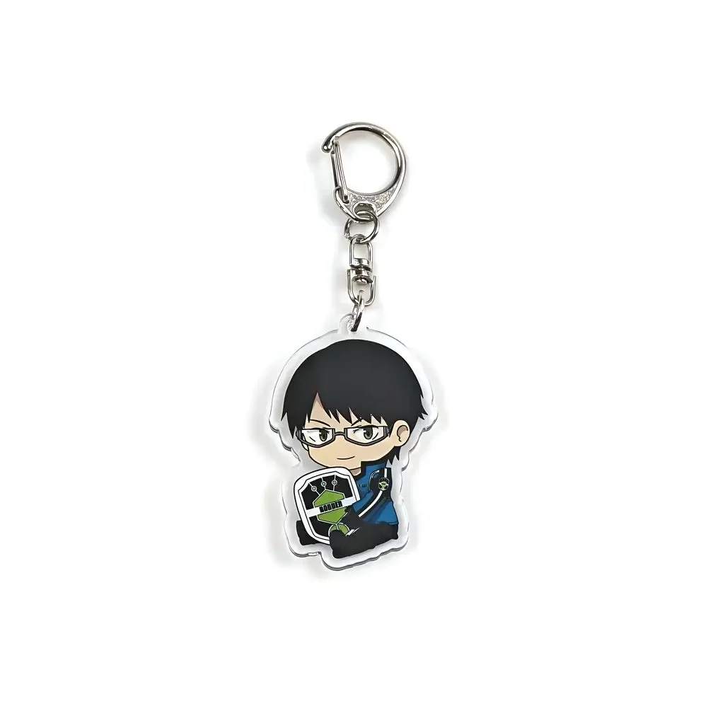 World Trigger Cartoon Anime Pendant Keychains Holder Car Key Chain Key Ring Mobile Phone Bag Hanging Jewelry Gifts