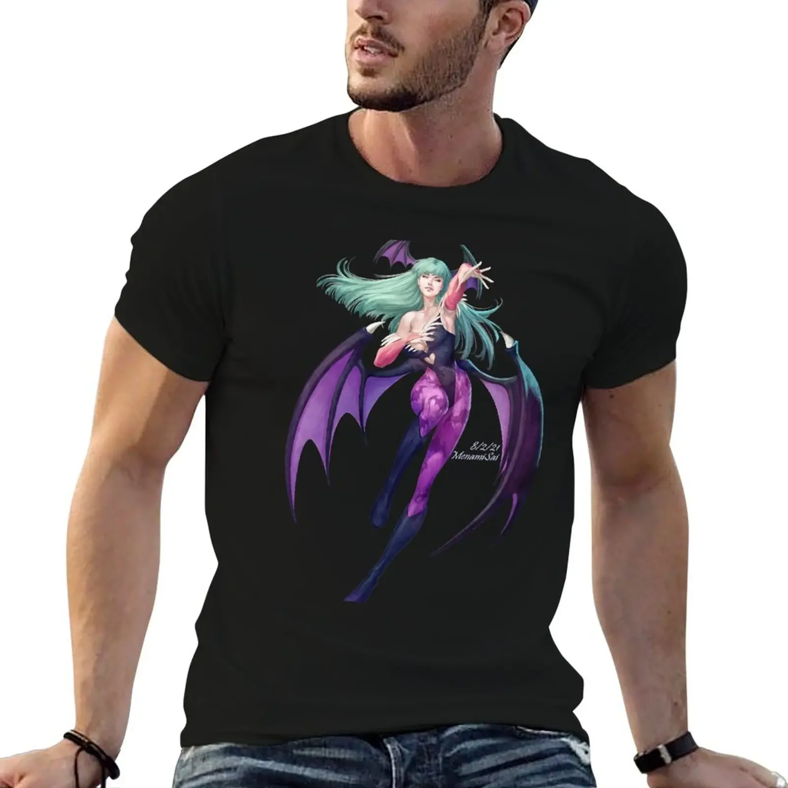 Morrigan Aensland T-Shirt blacks custom t shirt mens graphic t-shirts pack