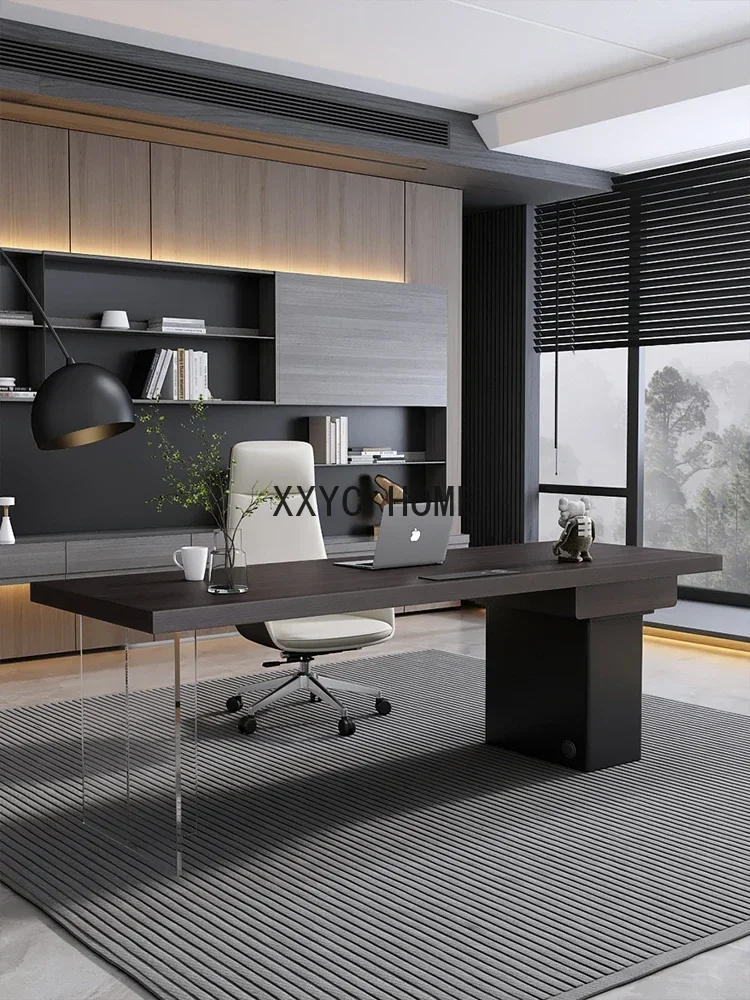 Italian minimalist desk light luxury modern home bedroom study table computer table desktop