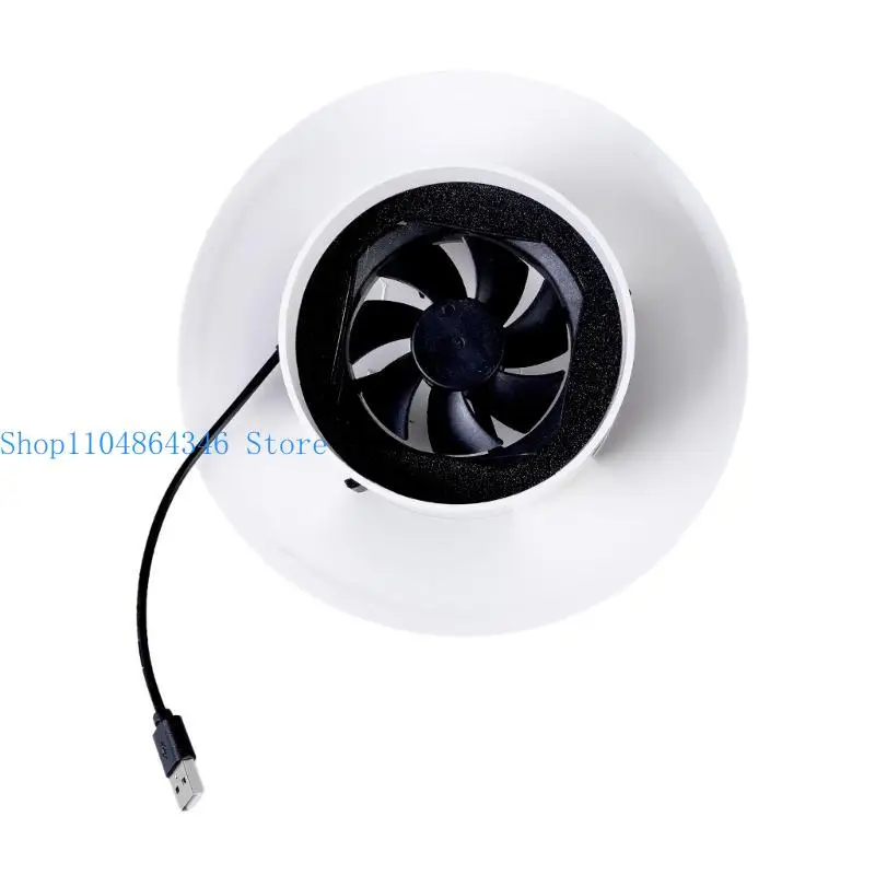 652F High Efficient 110mm USB Exhaust Fan Exhaust Smokes Fan For Bathroom And General Ventilation High AirFlows Fan 4000RPM