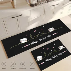 Kitchen Thick Mat Foot Mats Waterproof Anti Fatigue Floor Carpet Home Decoration Luxury Long Rug Non-slip Washable Absorbent