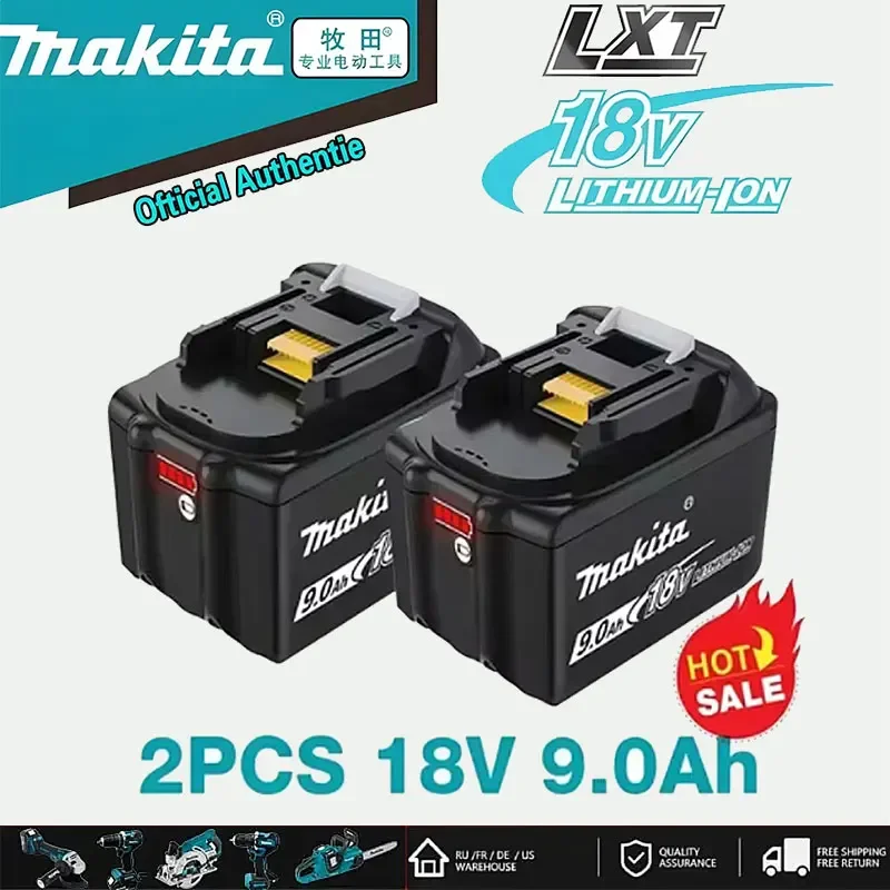 

NEW Makita 18V 9AH/6AH/5AH Battery Rechargeable Li-ion Lithium-ion Batteries Charger for BL1860B BL1850 BL1830 BL1815 LXT400