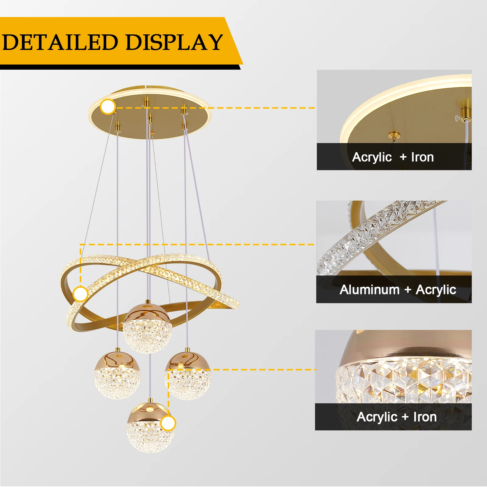 Moderne LED hanglamp met chass - Lighting Decor Bedroom recensie en prijs