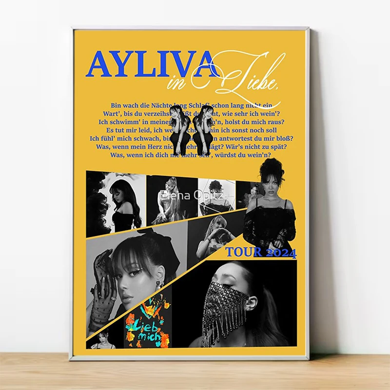 Ayliva Cool Singer Pop Music Poster Decorative Picture Bedroom Decoration Room Wall Posters Accessories for Home Decor Items