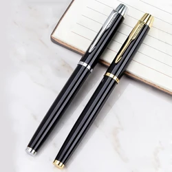 Signature Pen Metal Signing Pen with Pen Clip Refillable Metal Gel Pen Business Gift Pen for Wedding Party Invitation