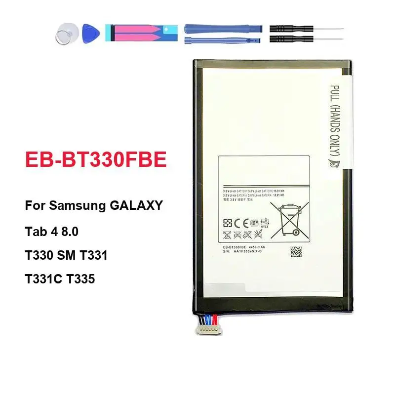 EB-BT330FBE 4450mAh For Samsung Galaxy Tab 4 8.0 T330 SM T331 T331C T335 Tablet Battery Long Lasting
