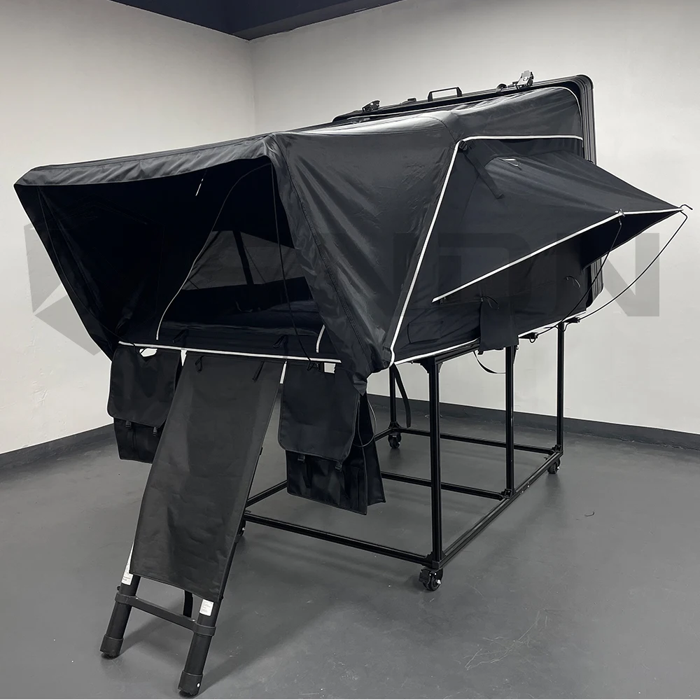 

Aluminum Side Opening Hard Shell Roof Top Tent Pickup Roof Top Tent for Whole Family Large Size Roof Top Tent