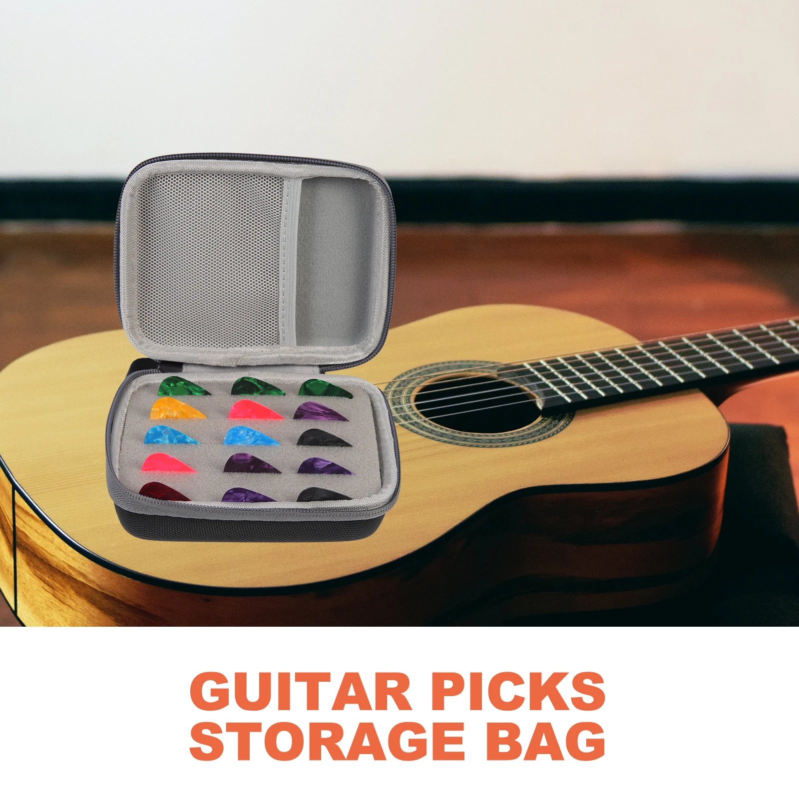 

Pick Storage Box Guitar Capofret Acoustic Accessories for Picks Bag Plectrums Electric Gitara Accecories