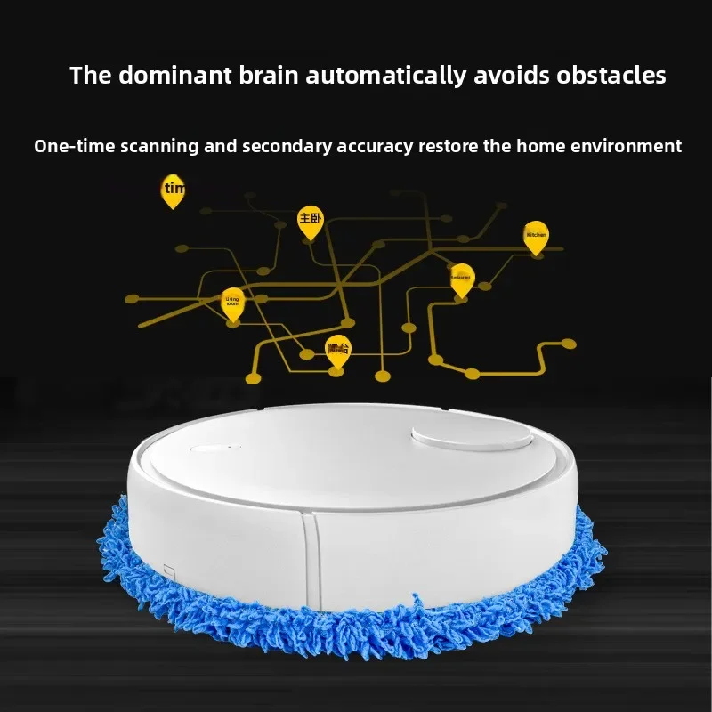 Máquina de Limpeza Sem Fio, Mop Elétrico, Aspirador Automático Doméstico, Mop Preguiçoso, Máquina Tudo-em-um, Robô de Limpeza