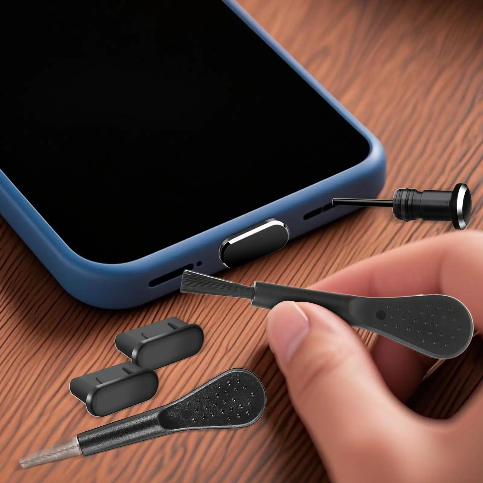 

Крышка порта USB C, чехол для телефона, порт зарядного устройства, мягкая щетка в комплекте, защита для зарядки, дорожный динамик, розетка для мобильного телефона