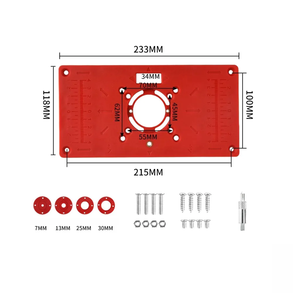 

Plastics Trimming Machine Engraving Flip Board Router Plate for Woodworking Groove Edge Trimming and DIY Production