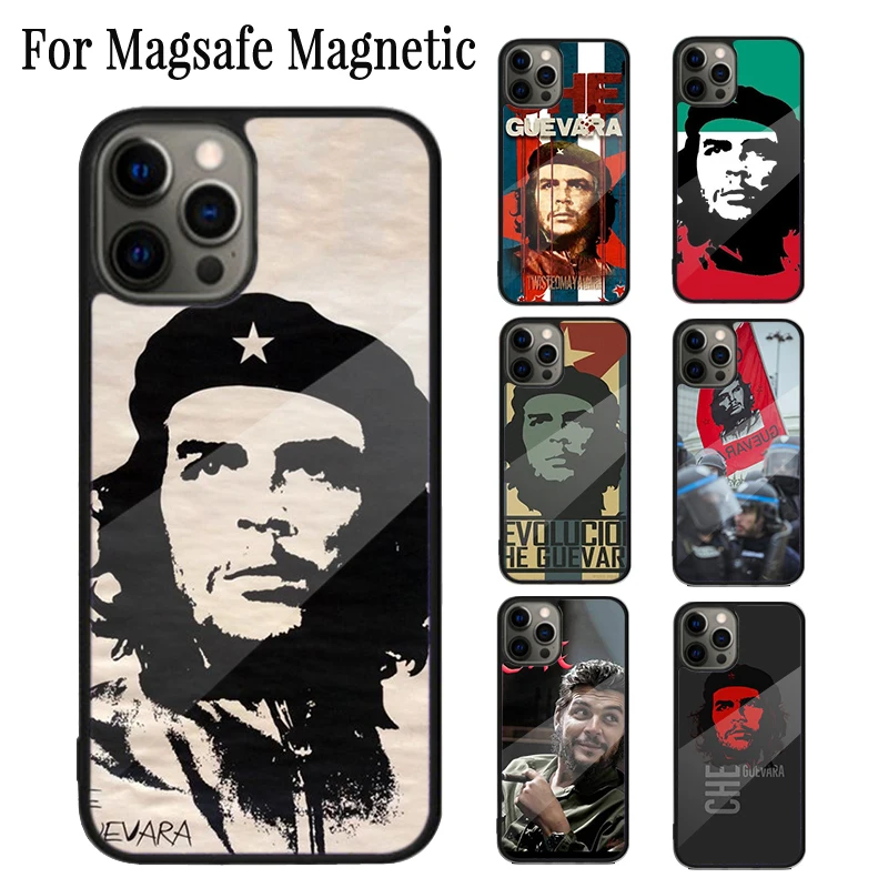 

Че Гевара Магнитный чехол для телефона Coque для iPhone 17 Air 16e 15 14 Plus 13 12 11 Pro Max Magsafe Чехол с беспроводной зарядкой