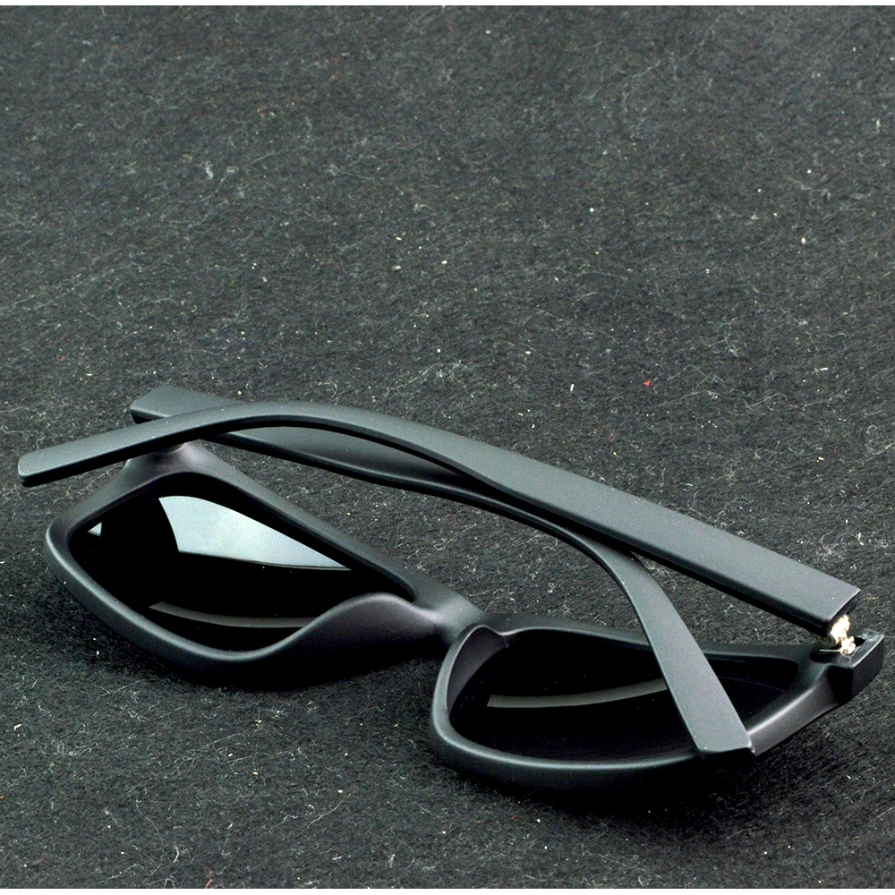 نظارات شمسية فاخرة باللون الأسود غير اللامع بتصميم عصري مع حماية كاملة من الأشعة فوق البنفسجية وملاءمة مريحة #3