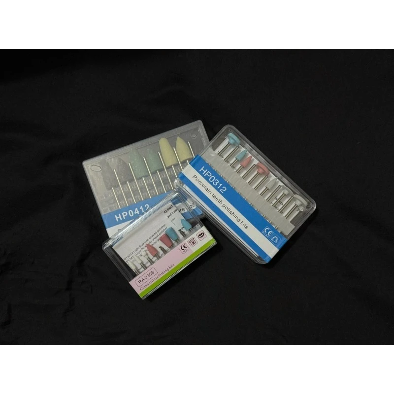 Dental Porcelain Teeth Simple Polishing Grinding Head Set Rubber Grinding Head Special Tools for Dental Restoration