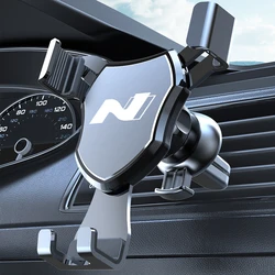 Car Phone Holder for Car Air Vent Dashboard Mobile Navigation Bracket For Hyundai N Line I20 I30 I40 IX20 IX35 Tucson Solaris