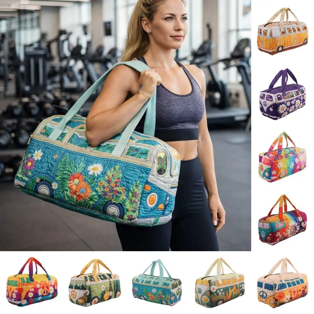 

Сумка-дафл с регулируемым ремнем, стеганая, большой вместимости, с 3D-стежкой, для путешествий, спорта, тренажерного зала, активного отдыха и кемпинга