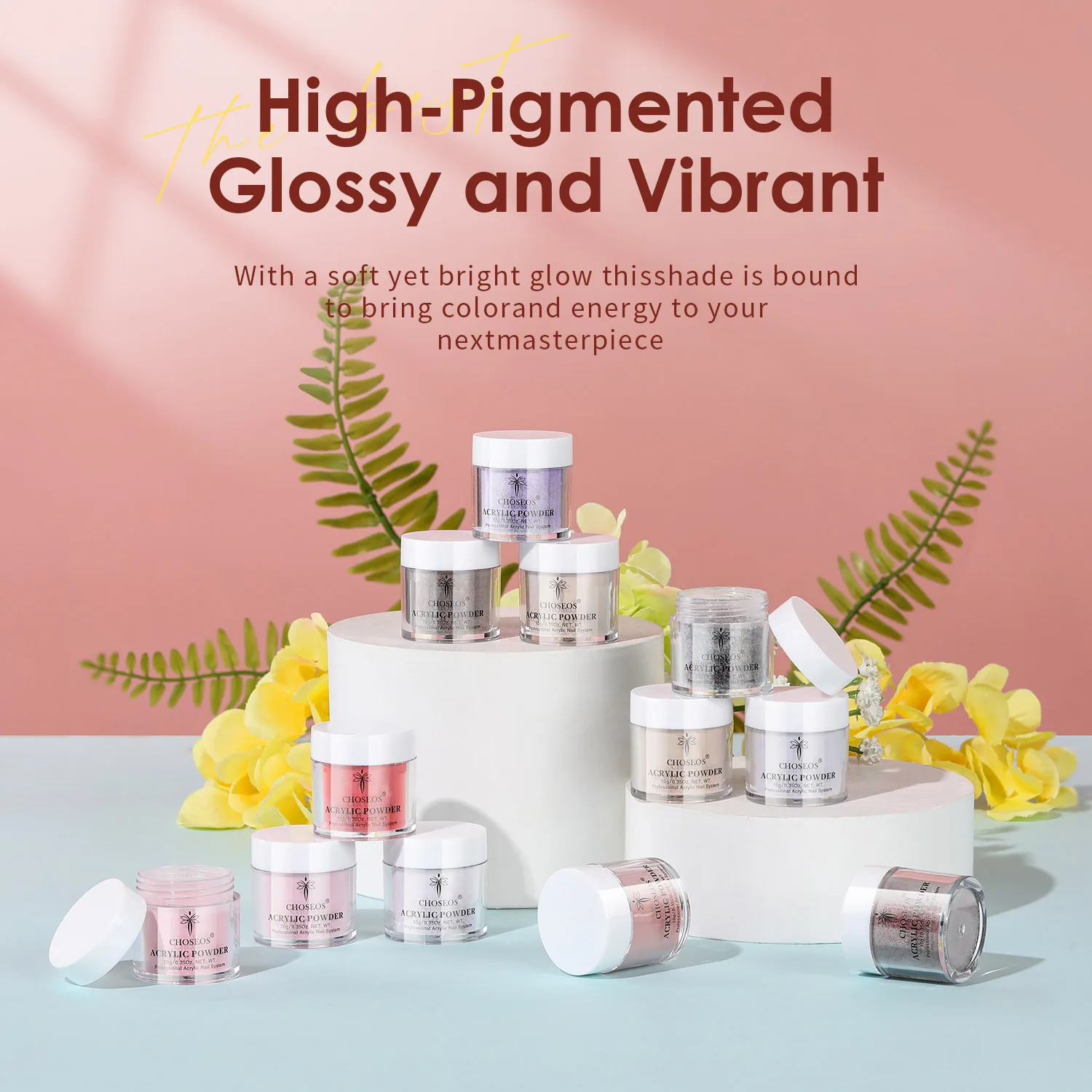 12色アクリルネイルパウダー（10g/0.35オンス入り）プロ用ポリマーネイルキットフレンチDIYネイルエクステンションキット3DアクリルネイルアートK