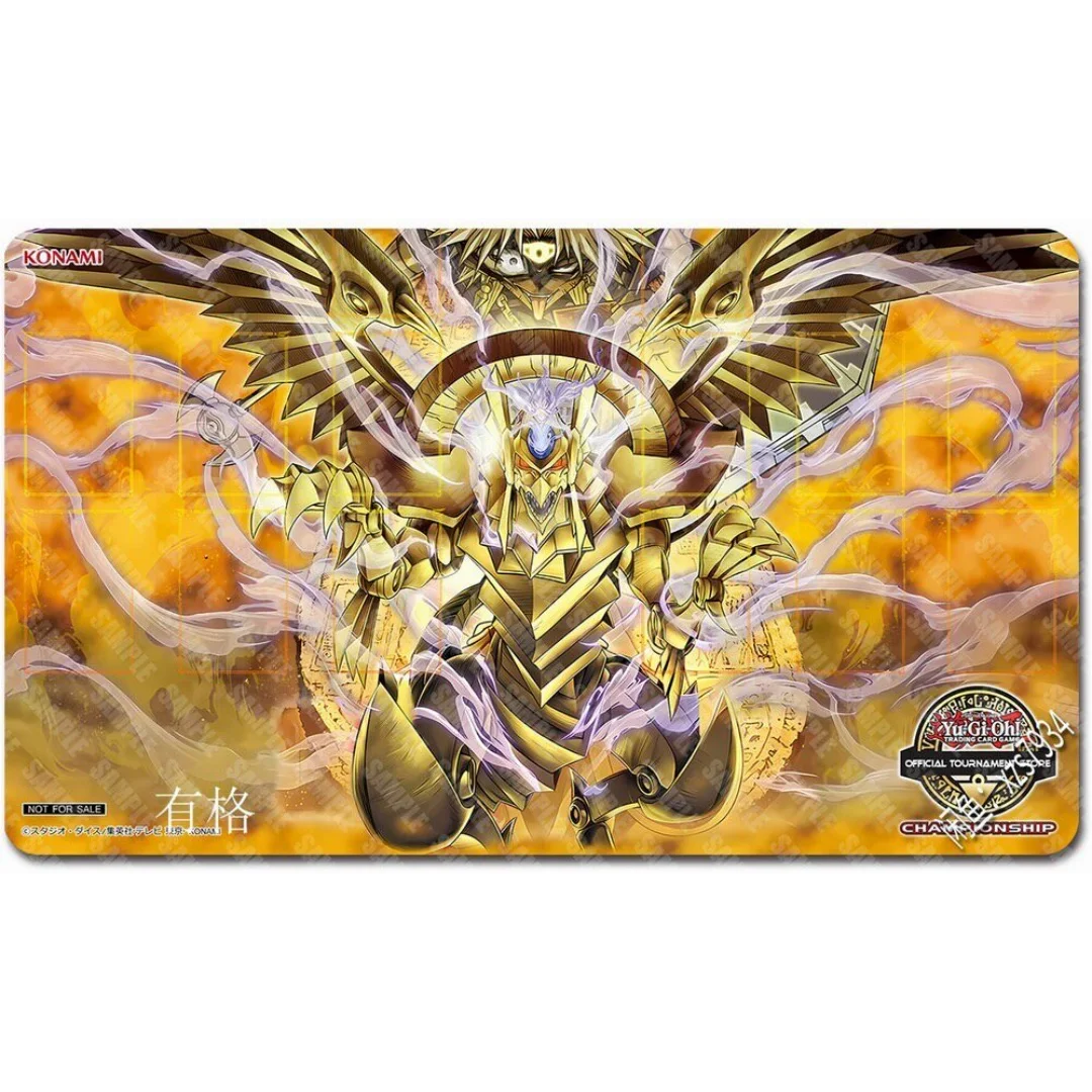 600x350mm Yu-Gi-Oh！The Winged Dragon of Ra&Marik Ishtar DIY Playmat 2mmseamless Edge Single Rubber Board Game Card Mat Toy Gift