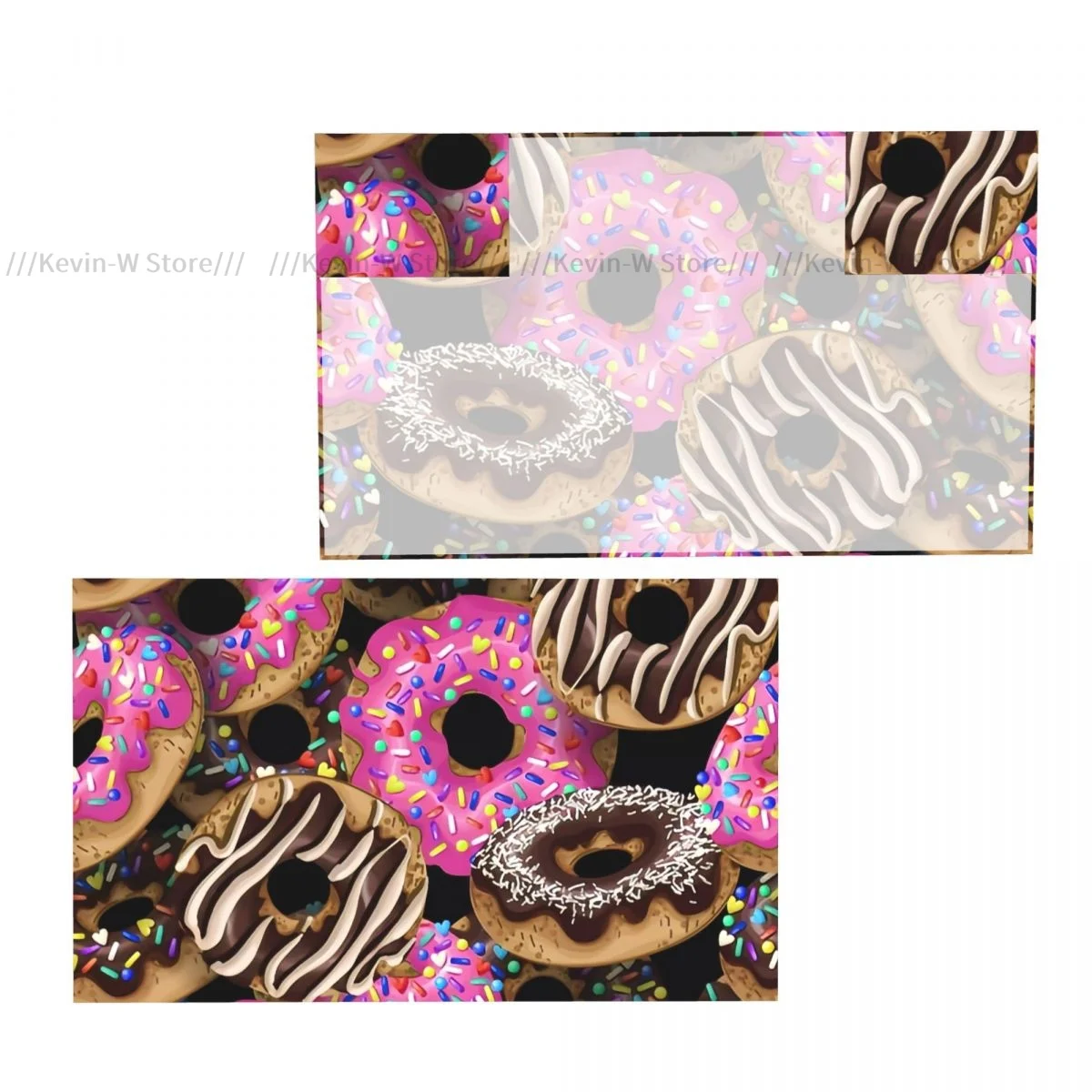 Yummy Donuts Cape With Arms Sleeves Lightweight Polyester Wearable Banner Cloak