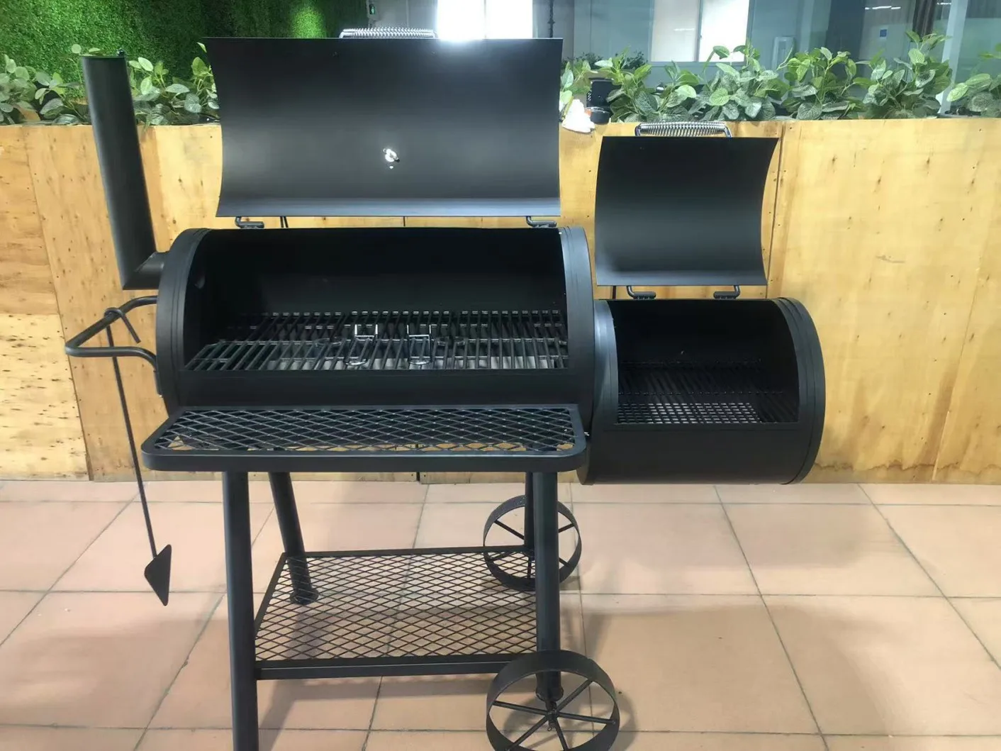 

Большой дымчатый угольный гриль, стальная пластина 2,5 мм, тяжелый открытый двор, домашний отель, реклама