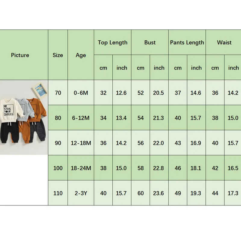 Newborn Toddler Baby Boy Pant Sets 2PCS Autumn Clothes Long Sleeve Letter Sweatshirt and Drawstring Pants Baby Items Clothing