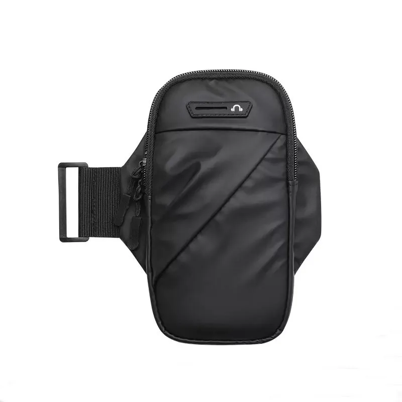 

Lightweight Portable Running Armband with Anti-Slip Strap Easy-Access Zipper and Breathable Backing for Outdoor Activities