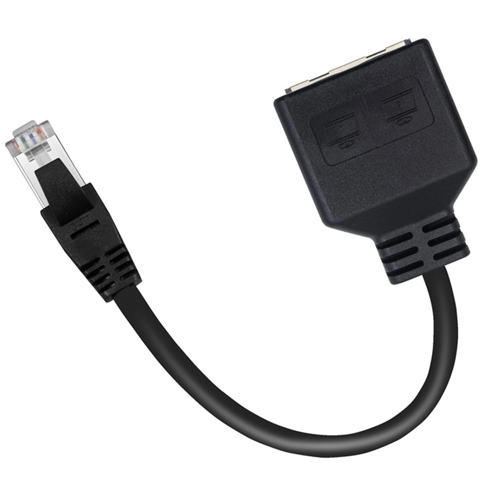 2 in 1 RJ45 Splitter LAN Ethernet Network RJ45 Connector Extender Adapter Cable 1 Male to 2