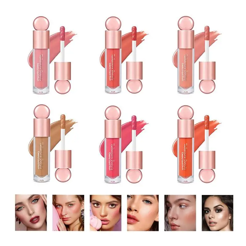 Waterproof Liquid Cheek Blush Facial Nourishing Blush Gel Cream Multi-purpose Eyes&lips Makeup Blush Stick Cosmetics