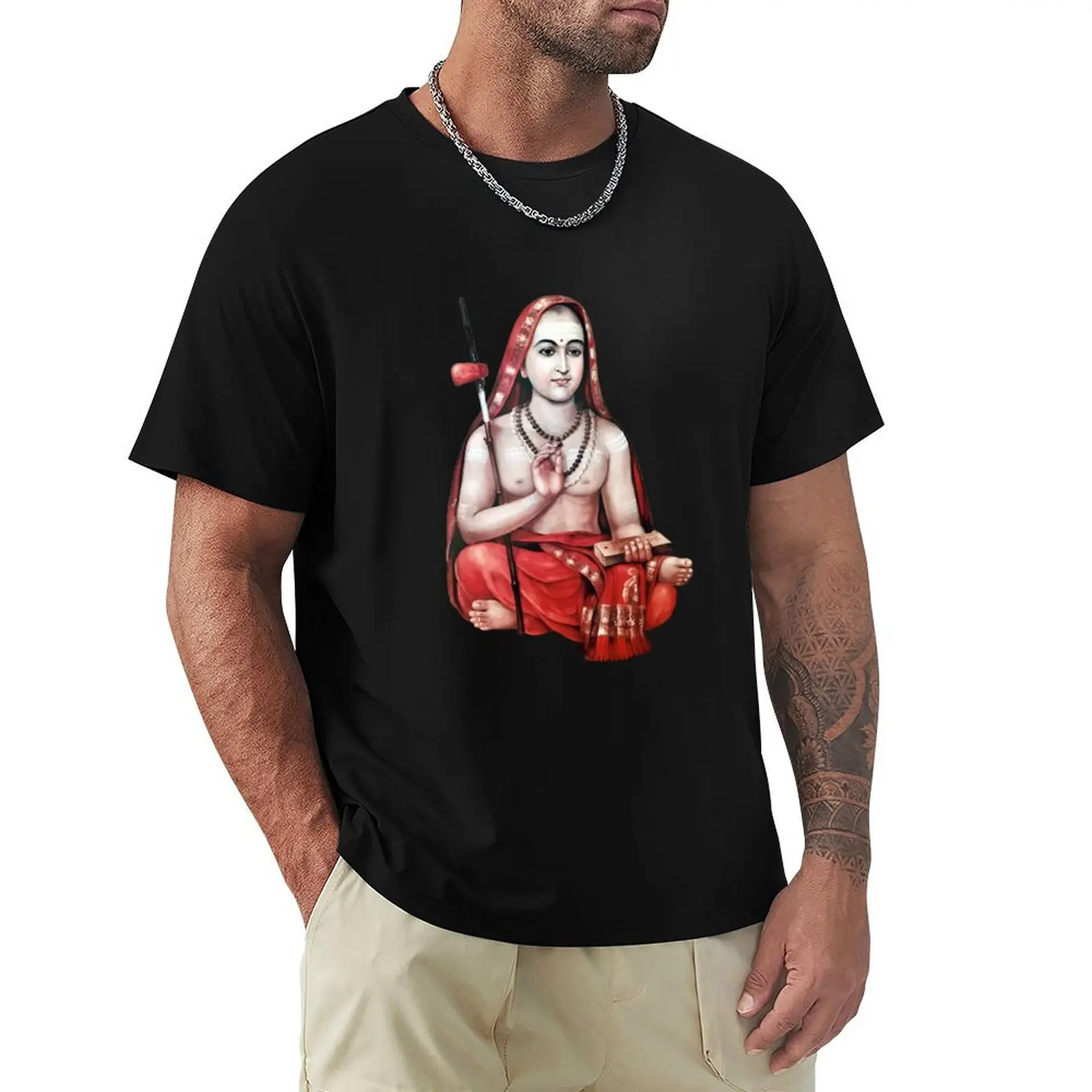 

Adi Shankara T-Shirt funny costumes customs design your own anime figures tshirts for men