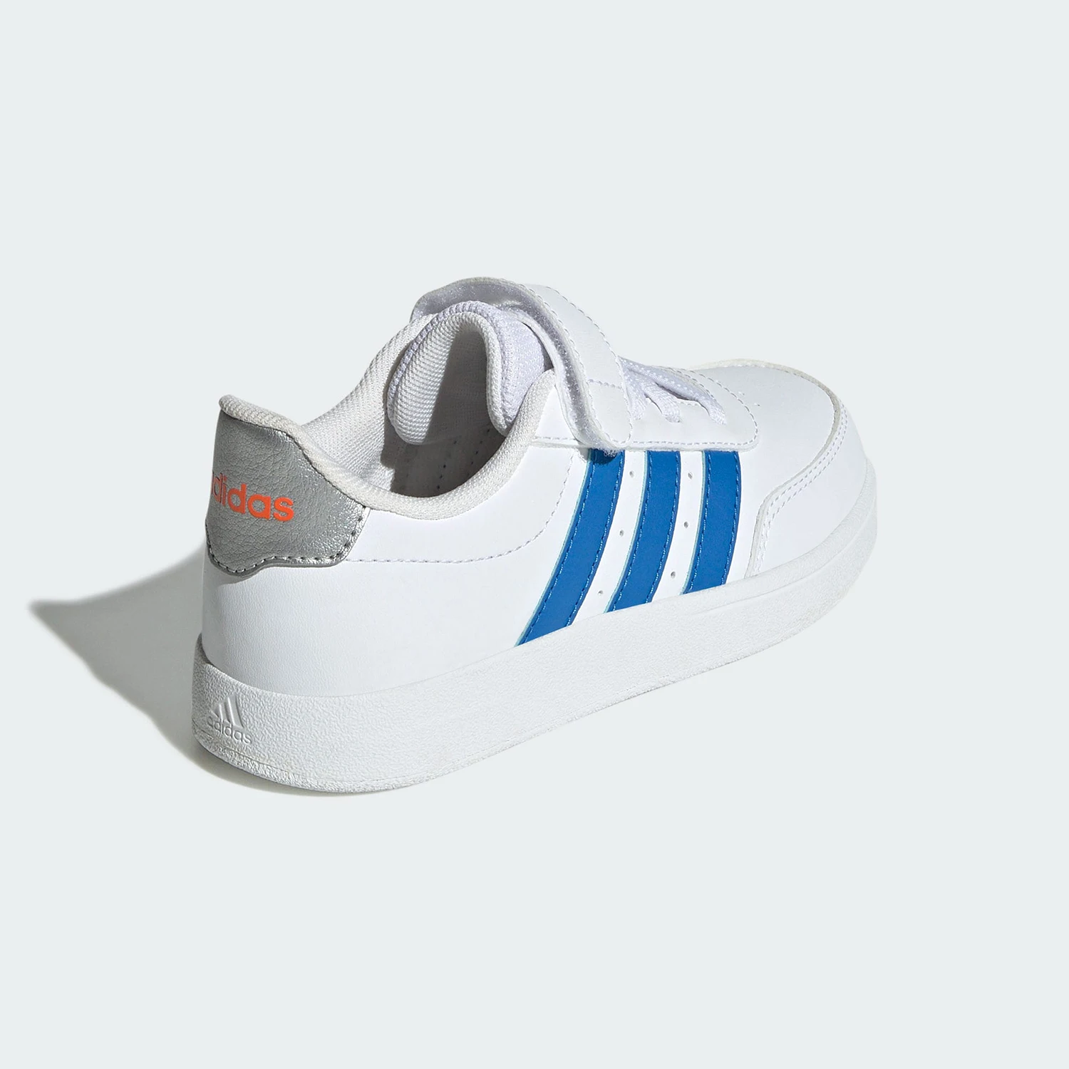 Adidas, auténticas, recién llegadas, zapatillas informales duraderas minimalistas con gancho y bucle para niños JI0963