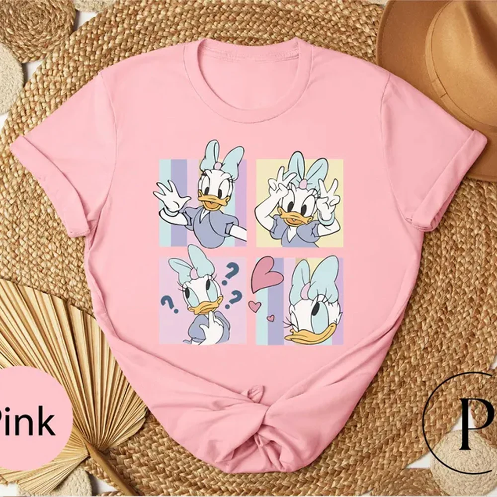 Camiseta Retro con diseño de Margarita y pato para niño y niña, perfecta para viajes, Reino Mágico, diversión, vacaciones familiares, camiseta de regalo de cumpleaños WDW