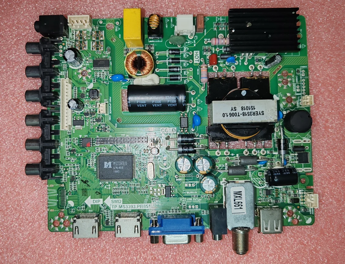 TP.MS3393.PB851 Scheda madre TV tre in uno testata bene
