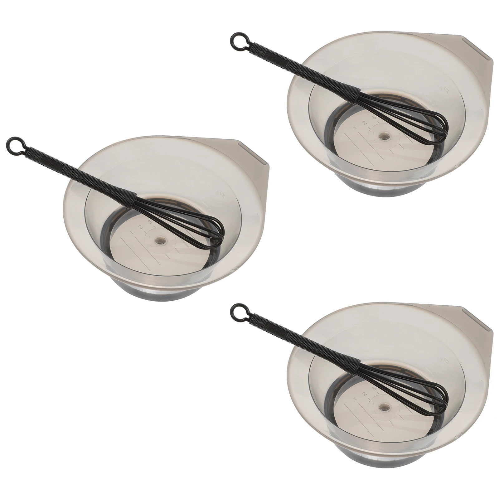 

3Sets Hair Dye Bowl Stirring Stick Set Premium Craftsmanship Stable Comfortable Home Salon Use Hair Dye Tool Stirring Stick