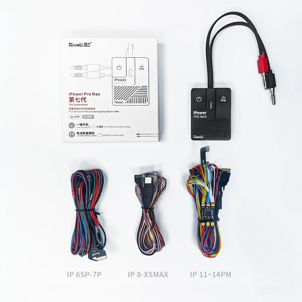 Imagem -06 - Cabo de Teste de Bateria Tp-ipower Pro Max Qianli Supply dc Power Control para Iphone 6g14 Pro Max Simulação de Dados Boot Line