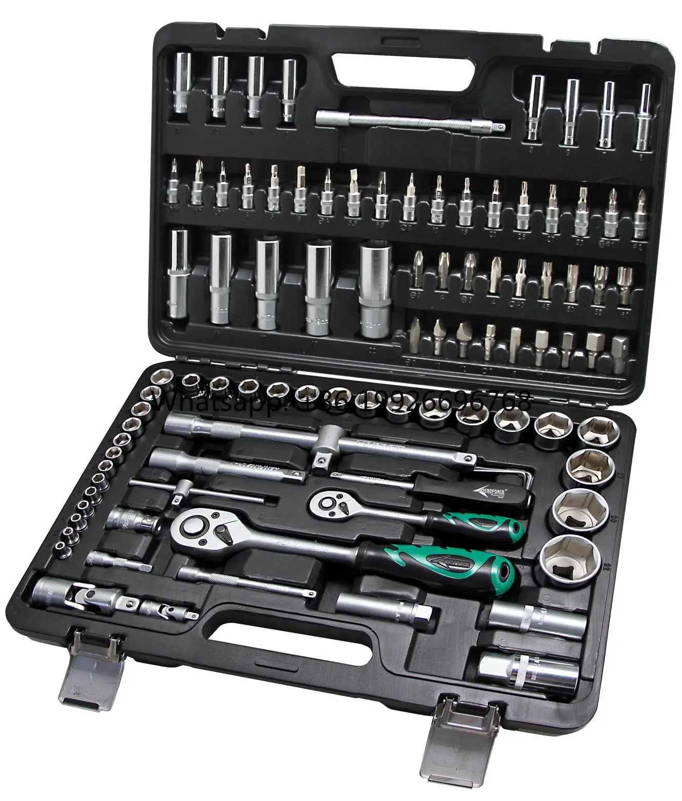 

AE-S94+4 98Pcs 1/4"&1/2" Hand Tools Ratchet Wrench Socket for Household Car Repair