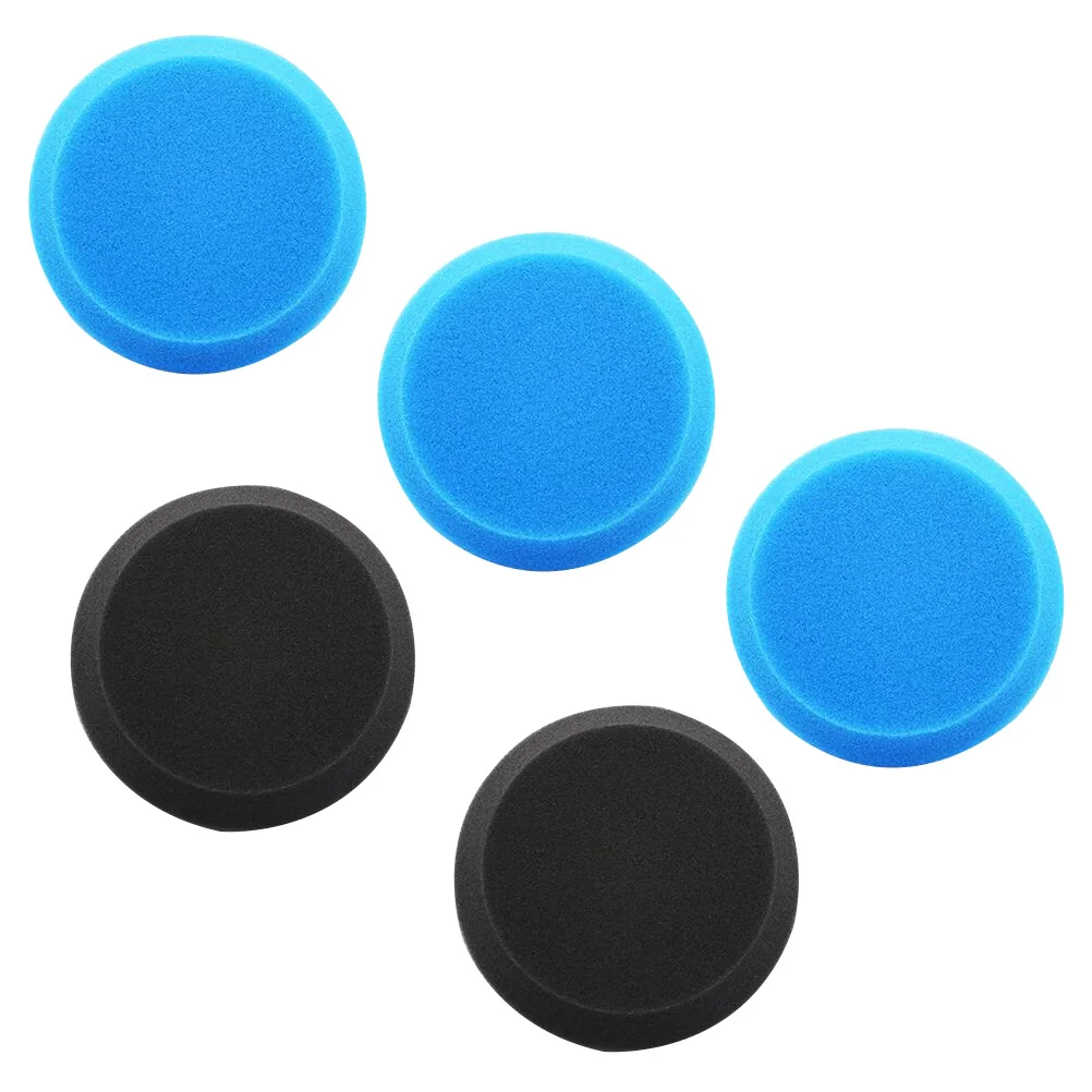 

5 Pcs Sponges Handheld Cleaning Wax Applicator Round Pottery for Clay Pads Car Small