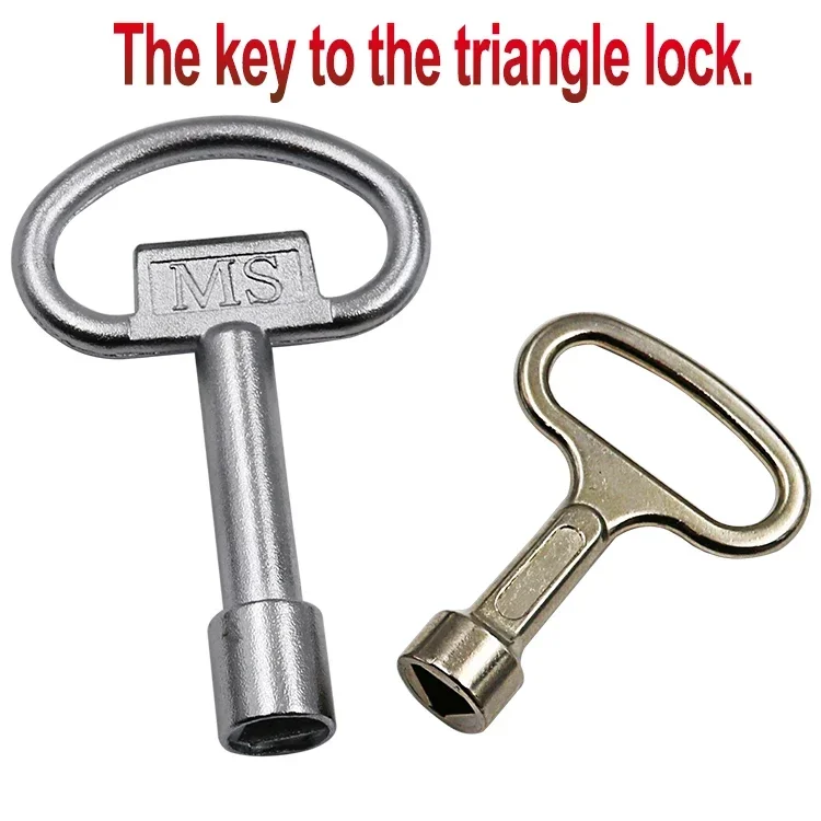 

Internal Triangle Wrench Tap Triangle for Gas Electric Meter Cabinets Water Valve Key Chassis Elevator Door Service Utility Keys