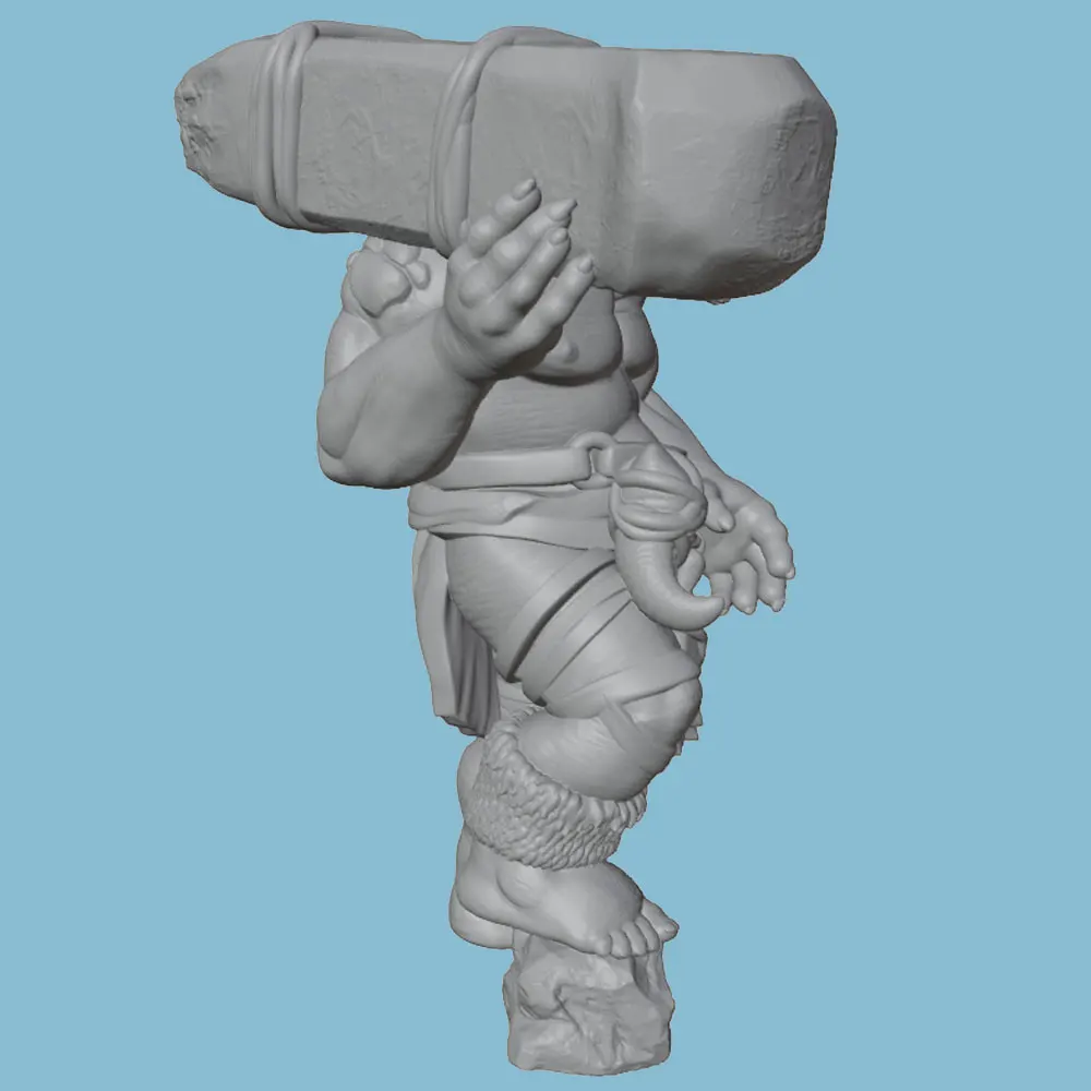 Figura resina semielfo sin pintar para juegos de rol y coleccionismo - imagen 4