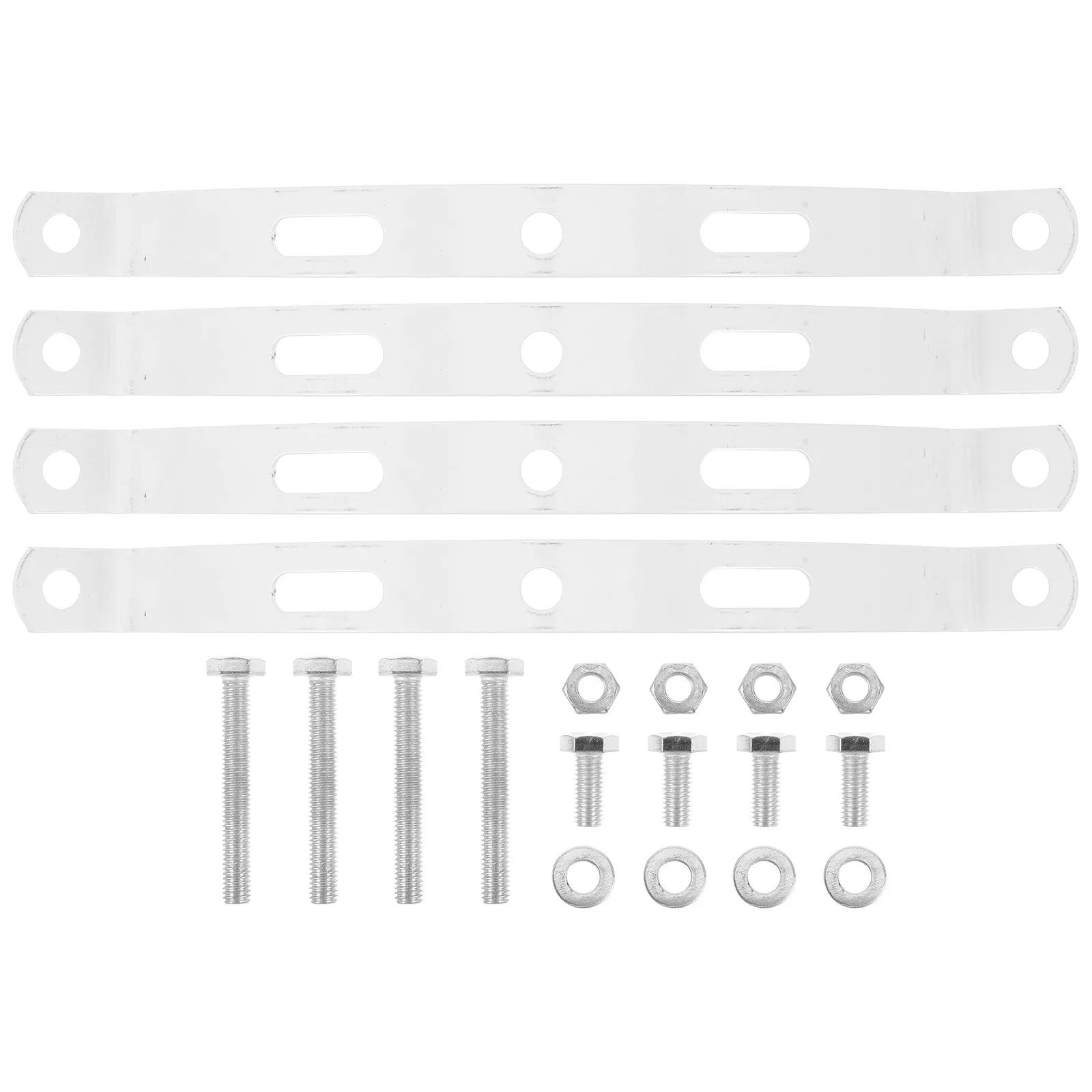 4Pcs Solar Light Pole Bracket Arm Outdoor Lamp Post Mounting Kit Fits 130-180Mm Pole Street Light Fixture Clamp