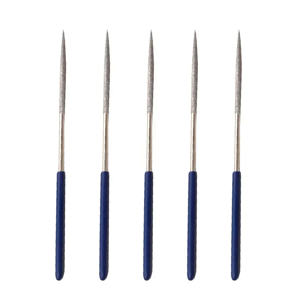 Hand Tools Needle Files 140mm 5.5 Inch 5PCs Cutting Tool For Art Craft/jewelry For Ceramic Glass Diamond Files